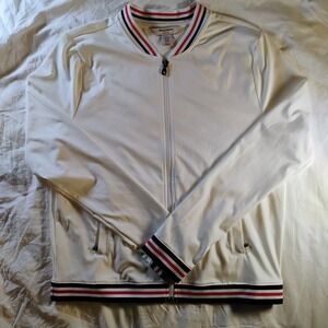 Tommy Bahama Women's Active Jacket‎ Full Zip Long Sleeve Top White XL  Golf